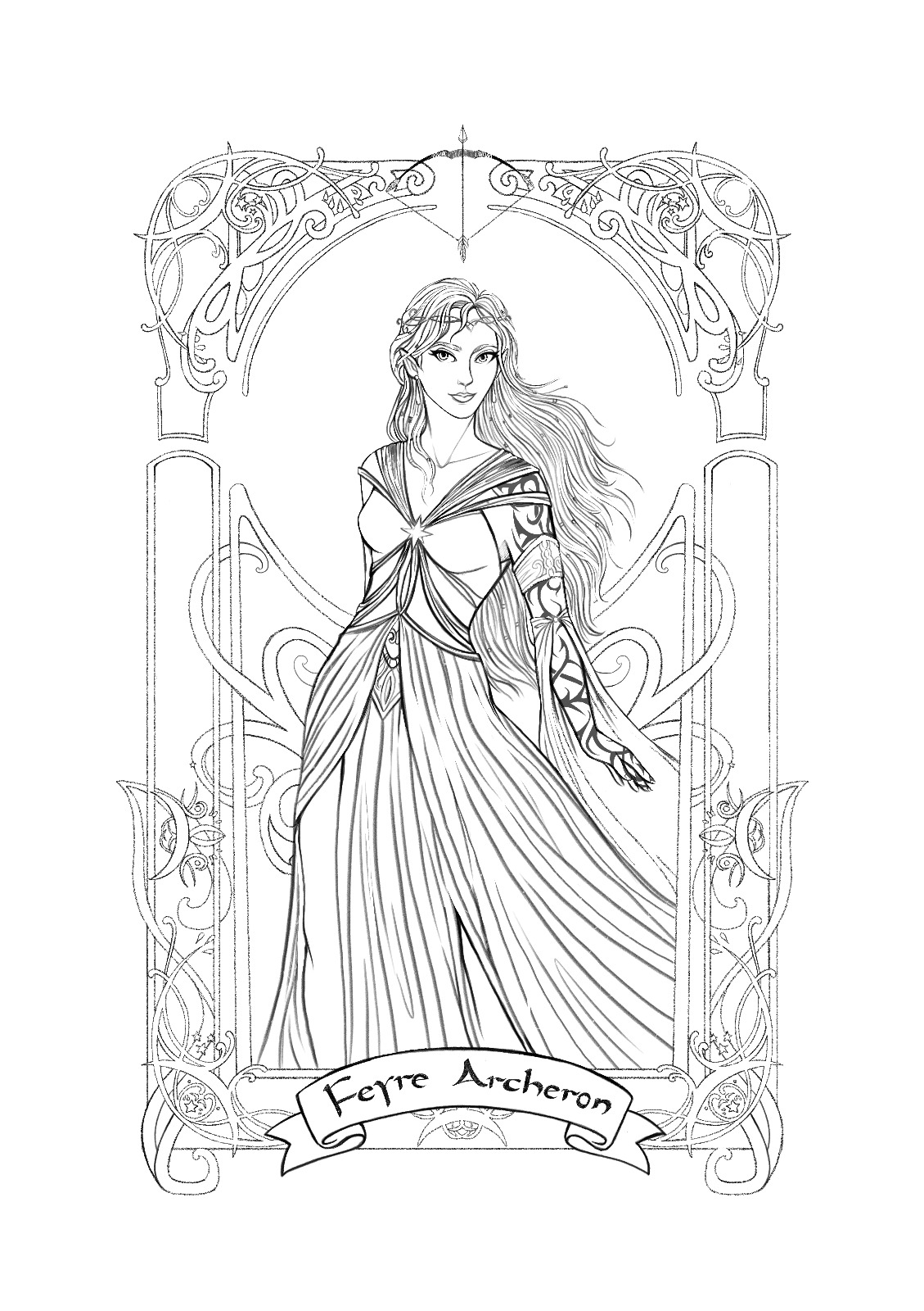 Romantasy para Colorear - P1